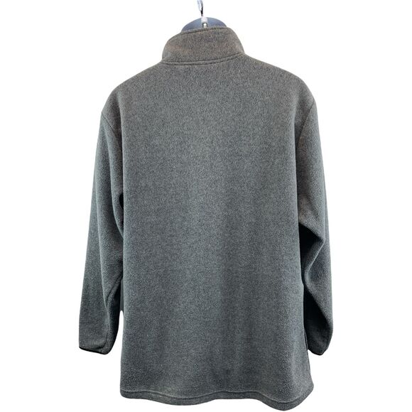 Mens USA Olympics JCPenney Fleece Jacket Size XL Mens Gray 1/2 Zip Pockets - Picture 2 of 11